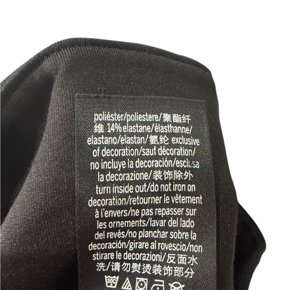 Victoria's Secret Black Leggings with White Logo on Sides Size M, Pre-Owned EUC - Picture 6 of 7